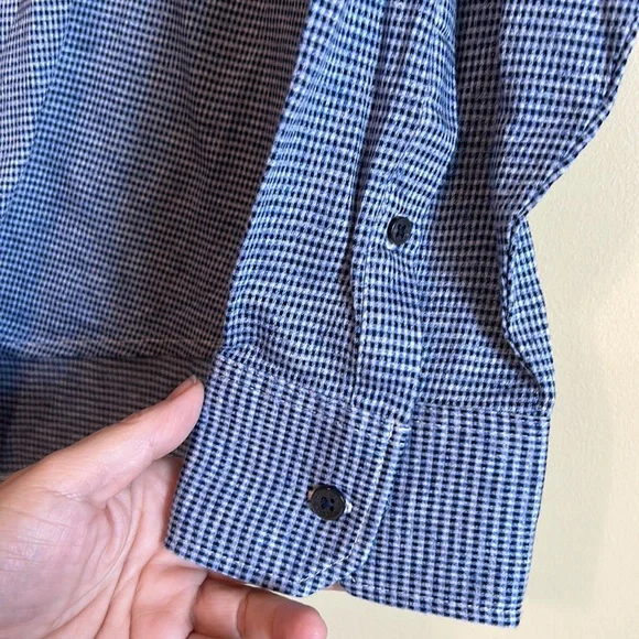 Bugatchi men’s shirt button front size XL blue‎ white - Picture 3 of 9